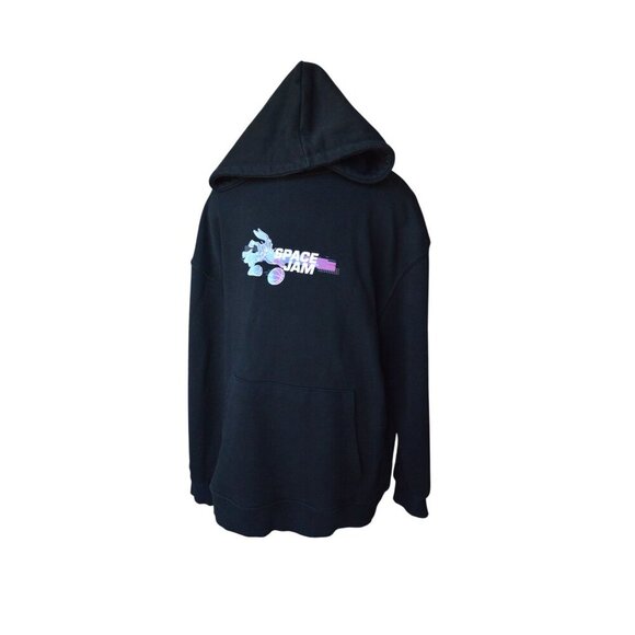 Zara Space Jam Bugs Bunny Hoodie 11-12 Yrs Kids Black Tunic Sweatshirt Tune Squa - Picture 4 of 7
